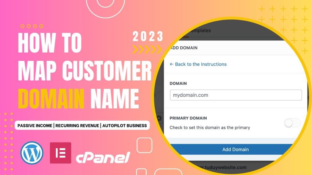 How to configure wp ultimo domain name with cpanel | Saastank.io